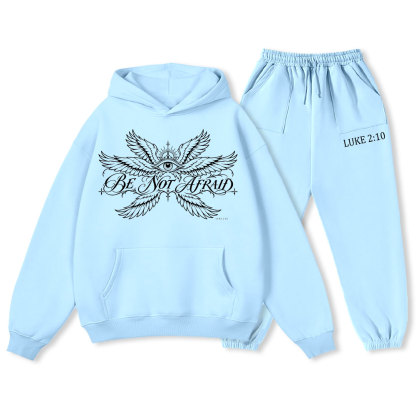 Be Not Afraid Christian Premium Fleece Hoodie Set