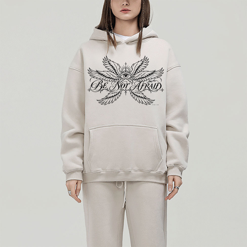 Be Not Afraid Christian Premium Fleece Hoodie Set