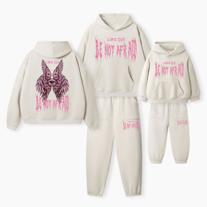Be Not Afraid Christian Premium Matching Fleece Hoodie Set