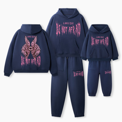 Be Not Afraid Christian Premium Matching Fleece Hoodie Set