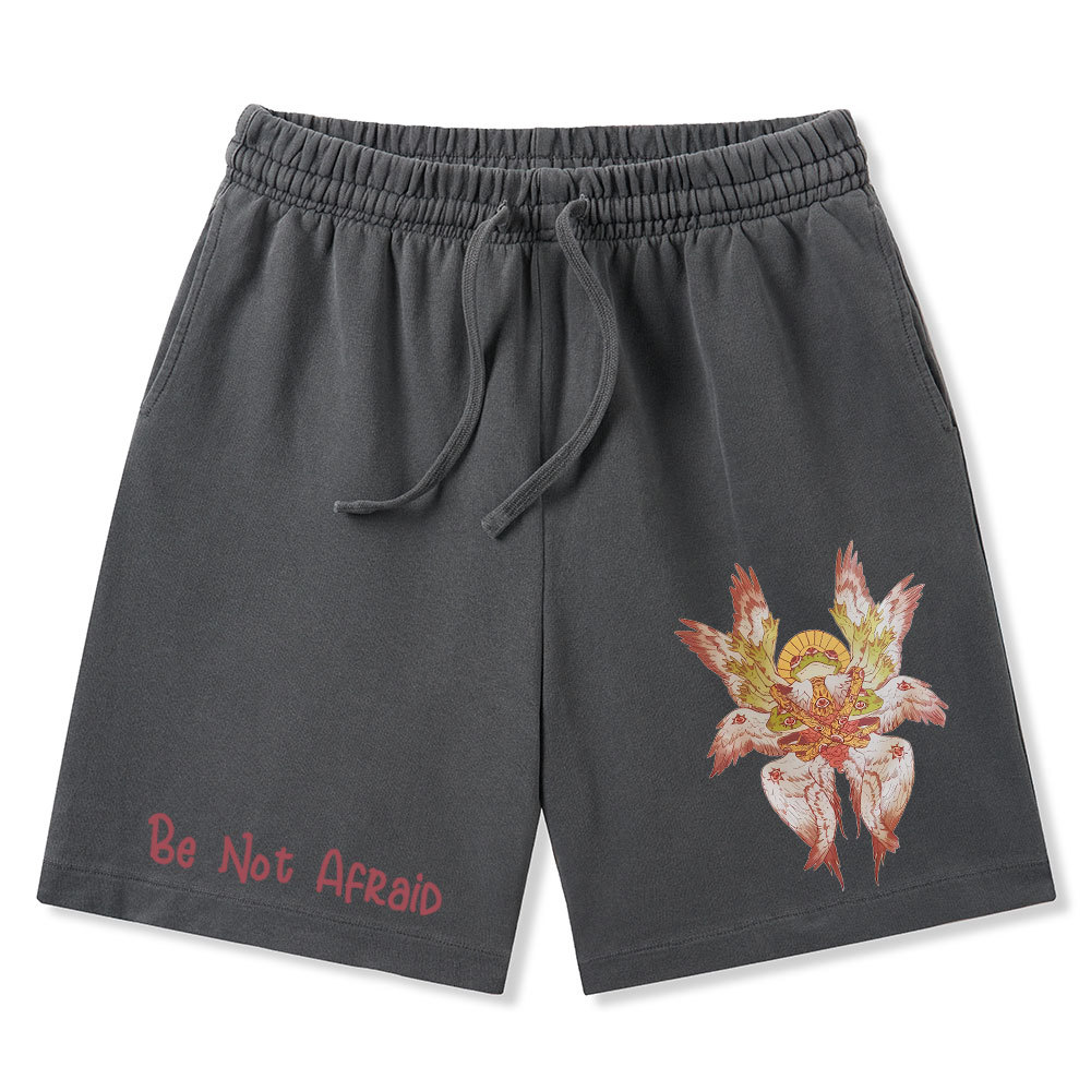 Be Not Afraid Christian Washed Shorts