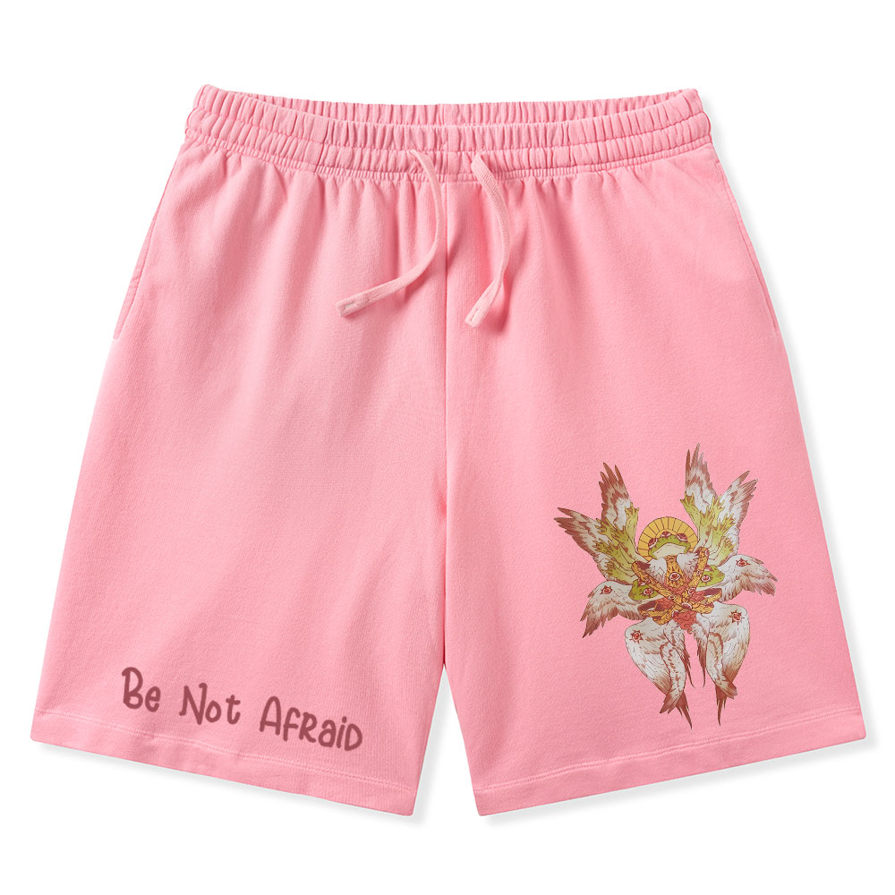 Be Not Afraid Christian Washed Shorts