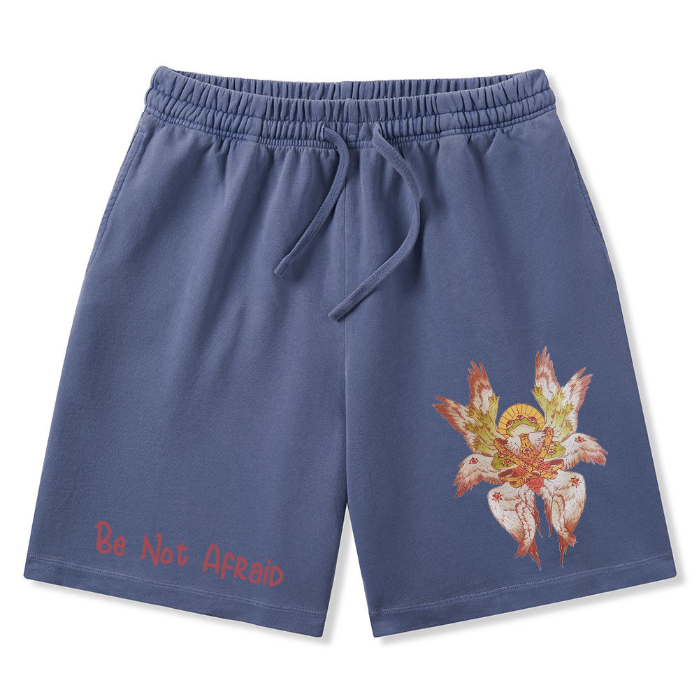 Be Not Afraid Christian Washed Shorts
