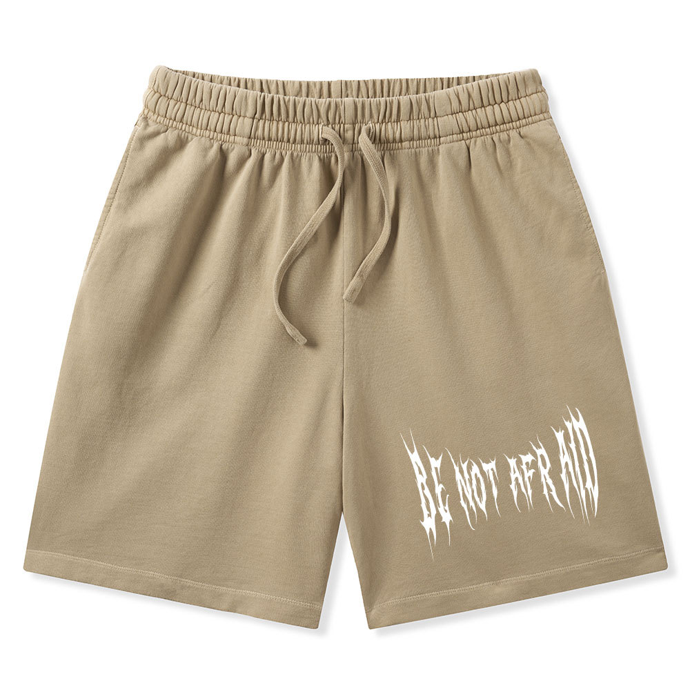 Be Not Afraid Christian Washed Shorts