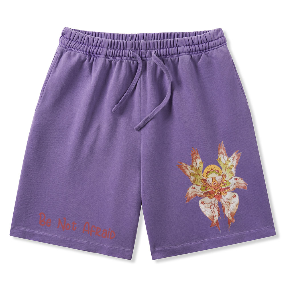 Be Not Afraid Christian Washed Shorts
