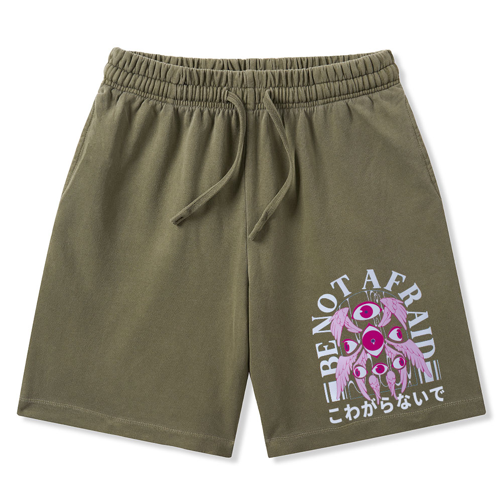 Be Not Afraid Christian Washed Shorts