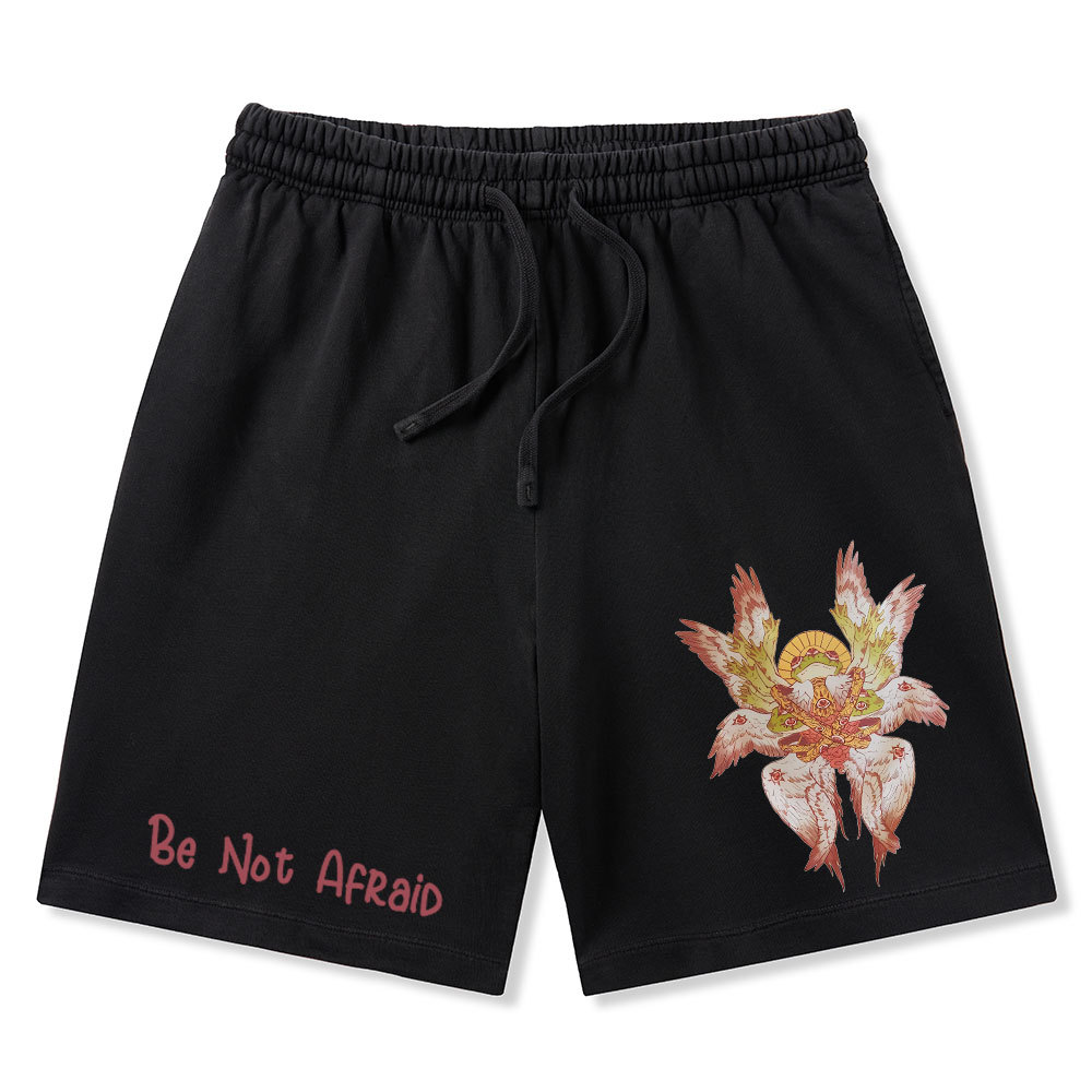 Be Not Afraid Christian Washed Shorts