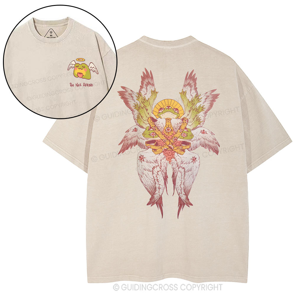 Be Not Afraid Christian Washed T-Shirt