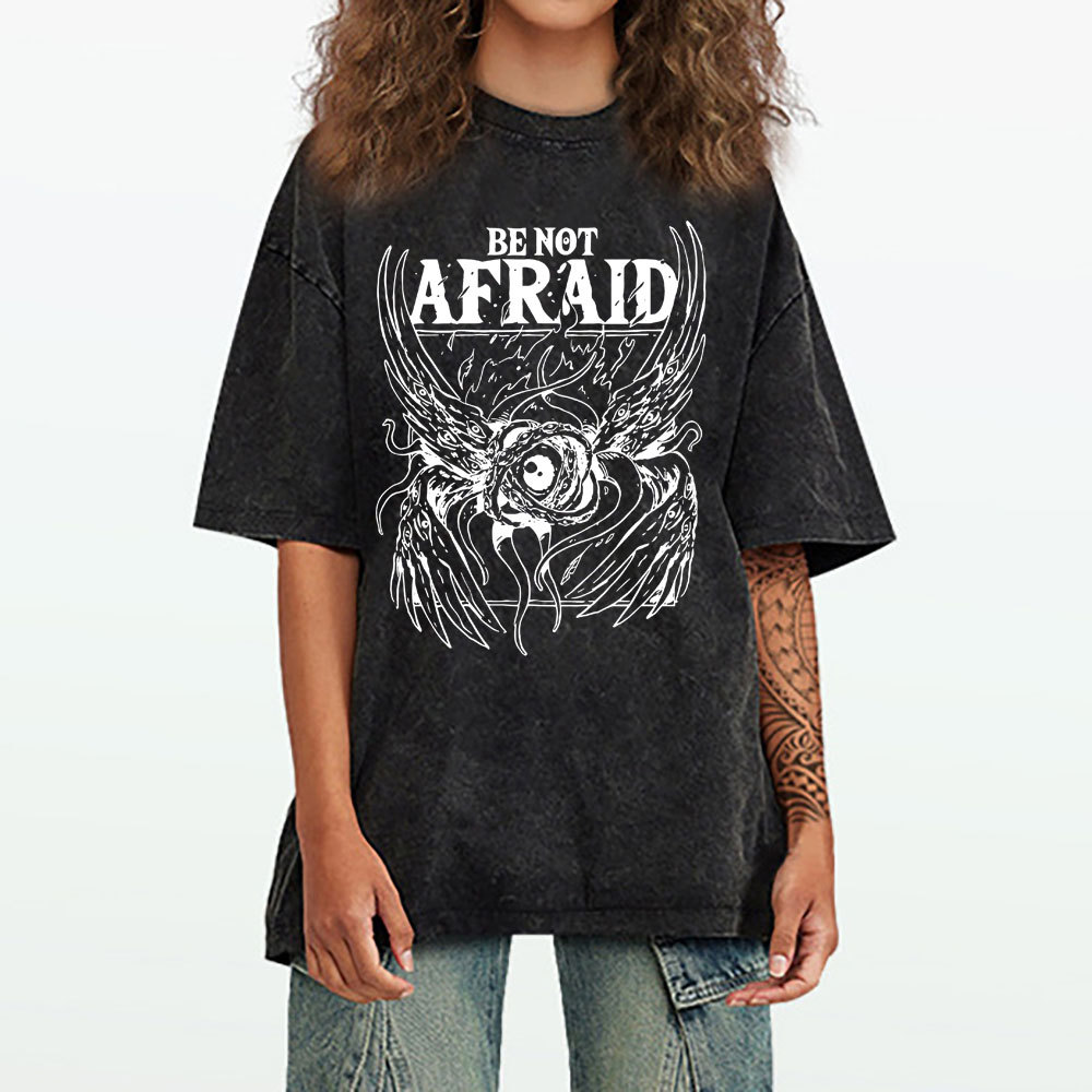 Be Not Afraid Christian Washed T-Shirt
