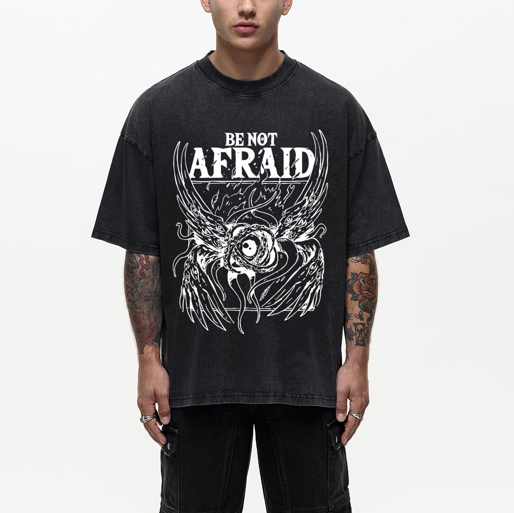Be Not Afraid Christian Washed T-Shirt