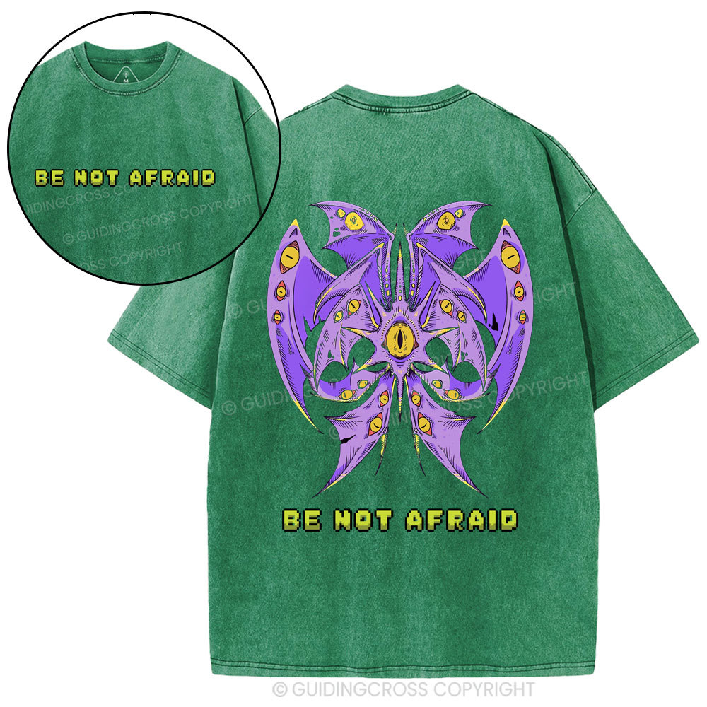 Be Not Afraid Christian Washed T-Shirt