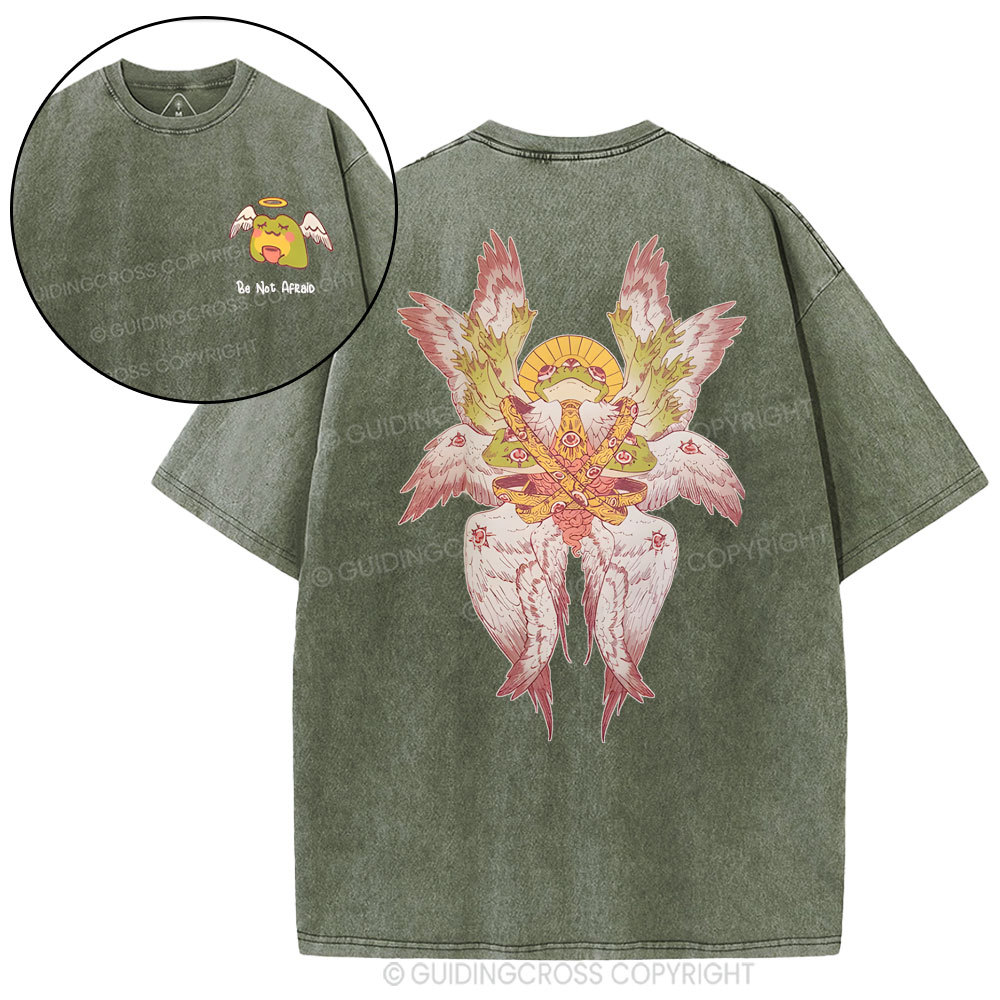 Be Not Afraid Christian Washed T-Shirt