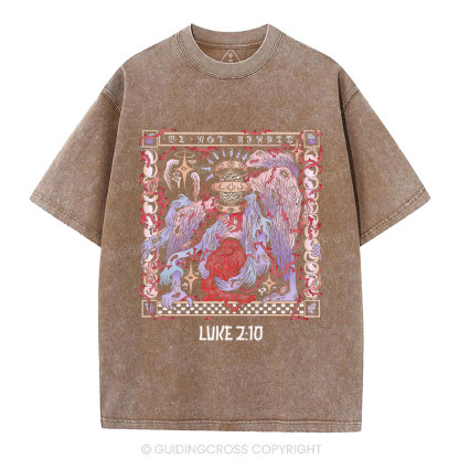 Be Not Afraid Christian Washed T-Shirt