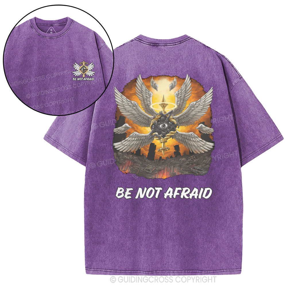 Be Not Afraid Christian Washed T-Shirt