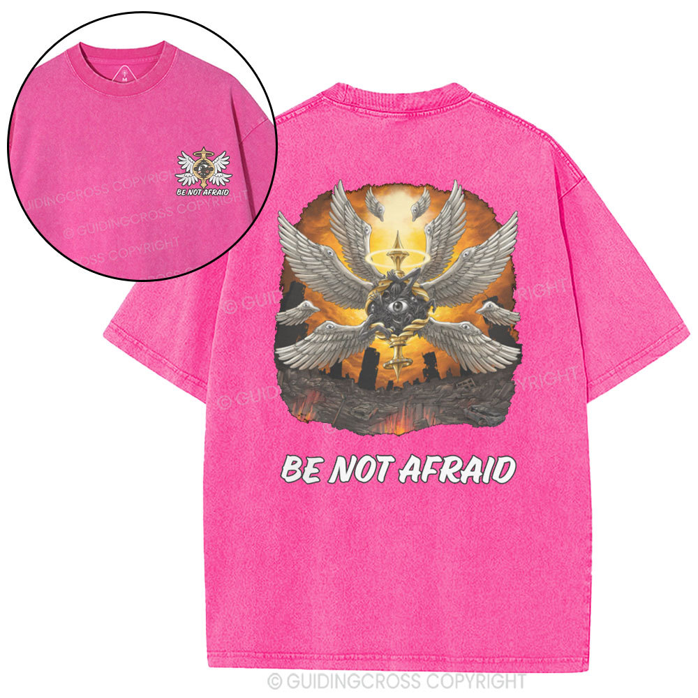 Be Not Afraid Christian Washed T-Shirt