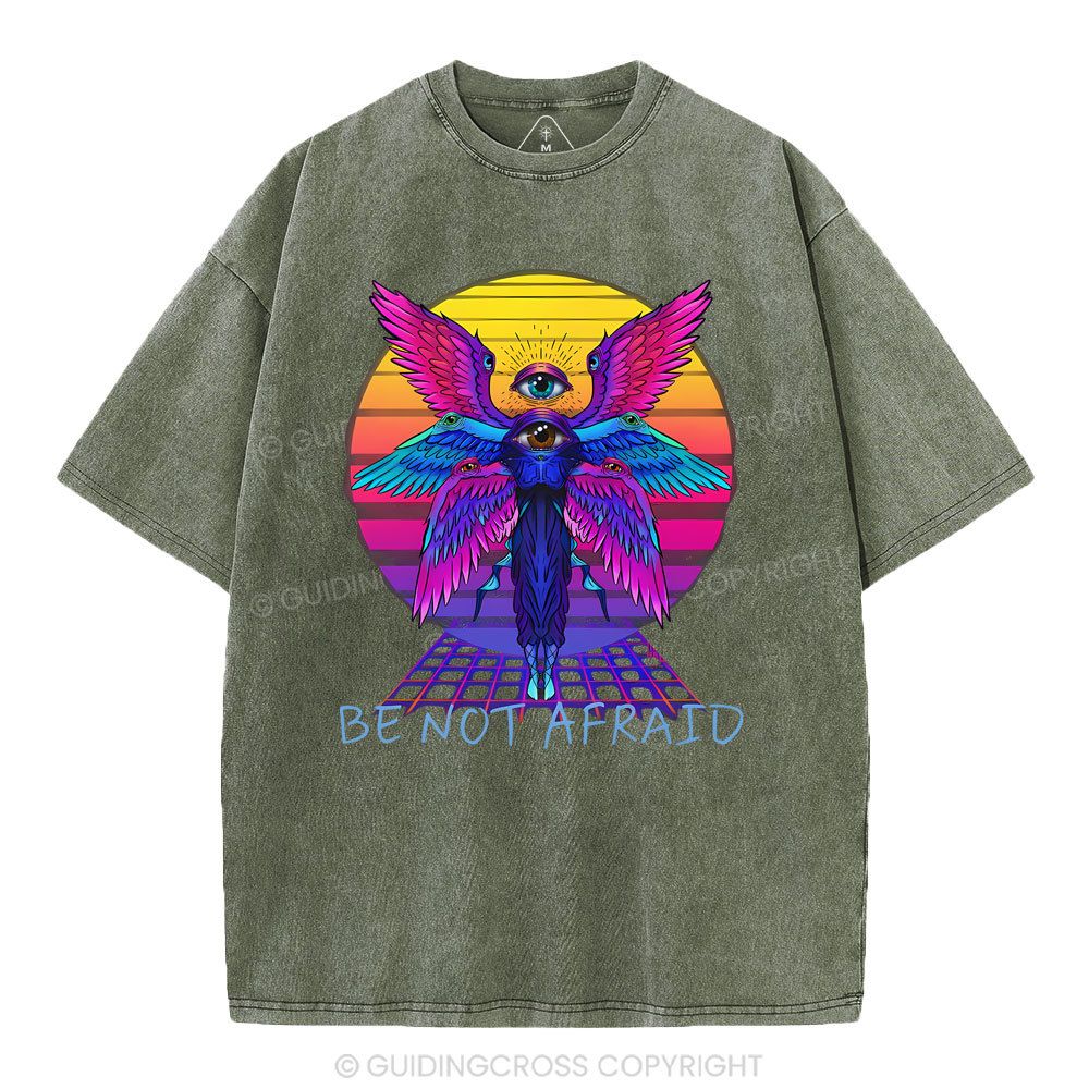 Be Not Afraid Christian Washed T-Shirt
