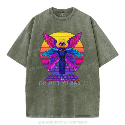 Be Not Afraid Christian Washed T-Shirt
