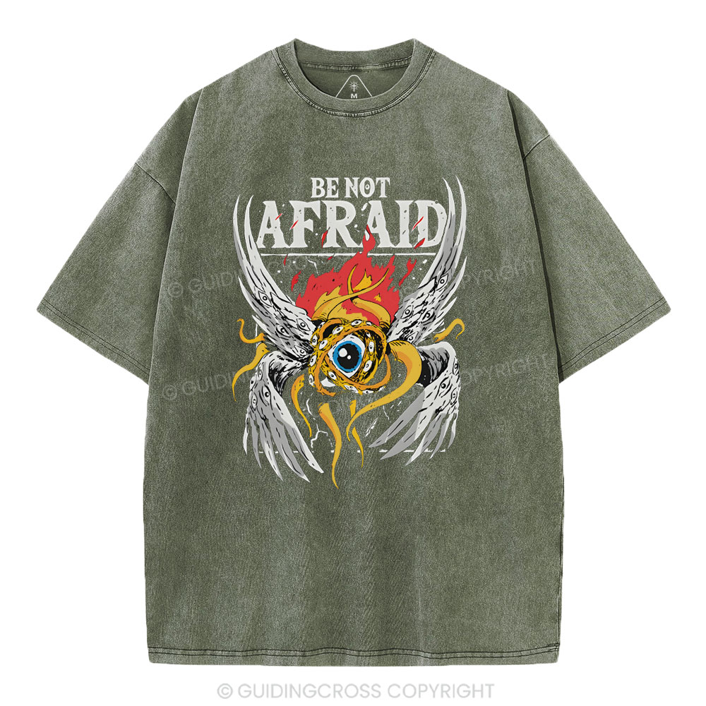 Be Not Afraid Christian Washed T-Shirt