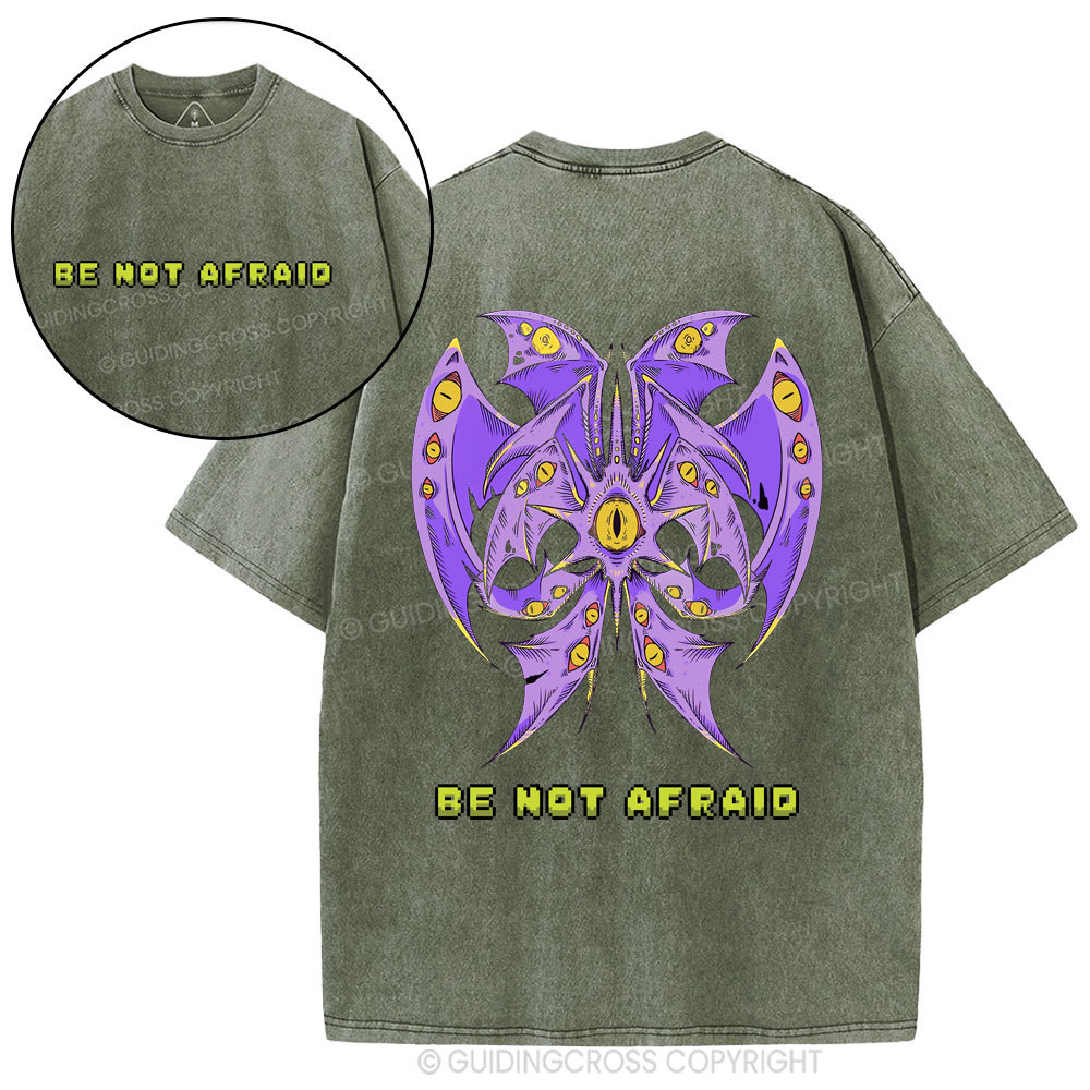 Be Not Afraid Christian Washed T-Shirt