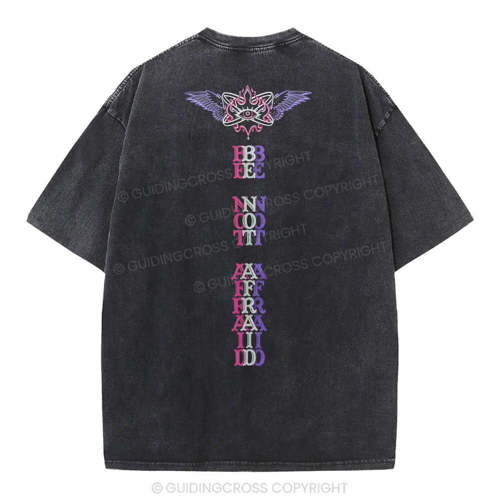 Be Not Afraid Christian Washed T-Shirt