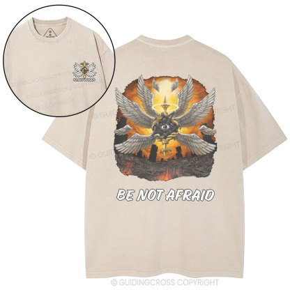 Be Not Afraid Christian Washed T-Shirt