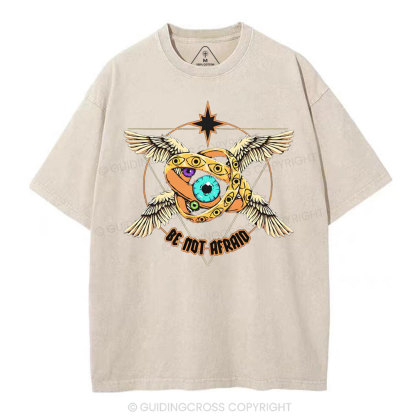 Be Not Afraid Christian Washed T-Shirt