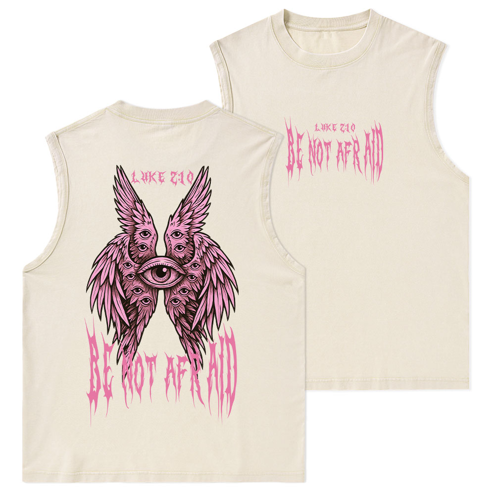 Be Not Afraid Christian Washed Tank Top