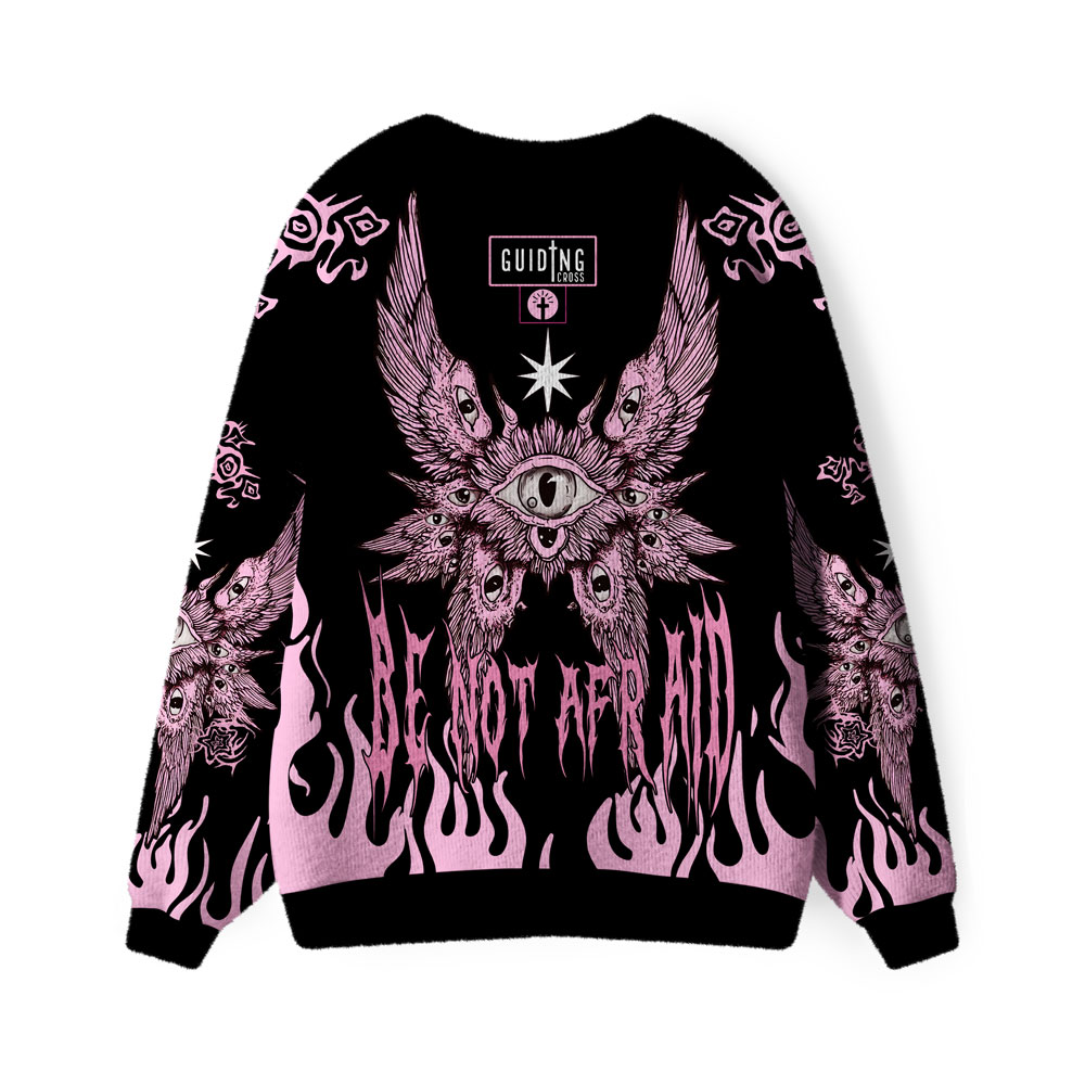 Be Not Afraid Furry Christian Lightweight Cardigan