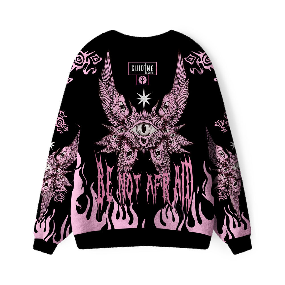 Be Not Afraid Furry Christian Lightweight Cardigan