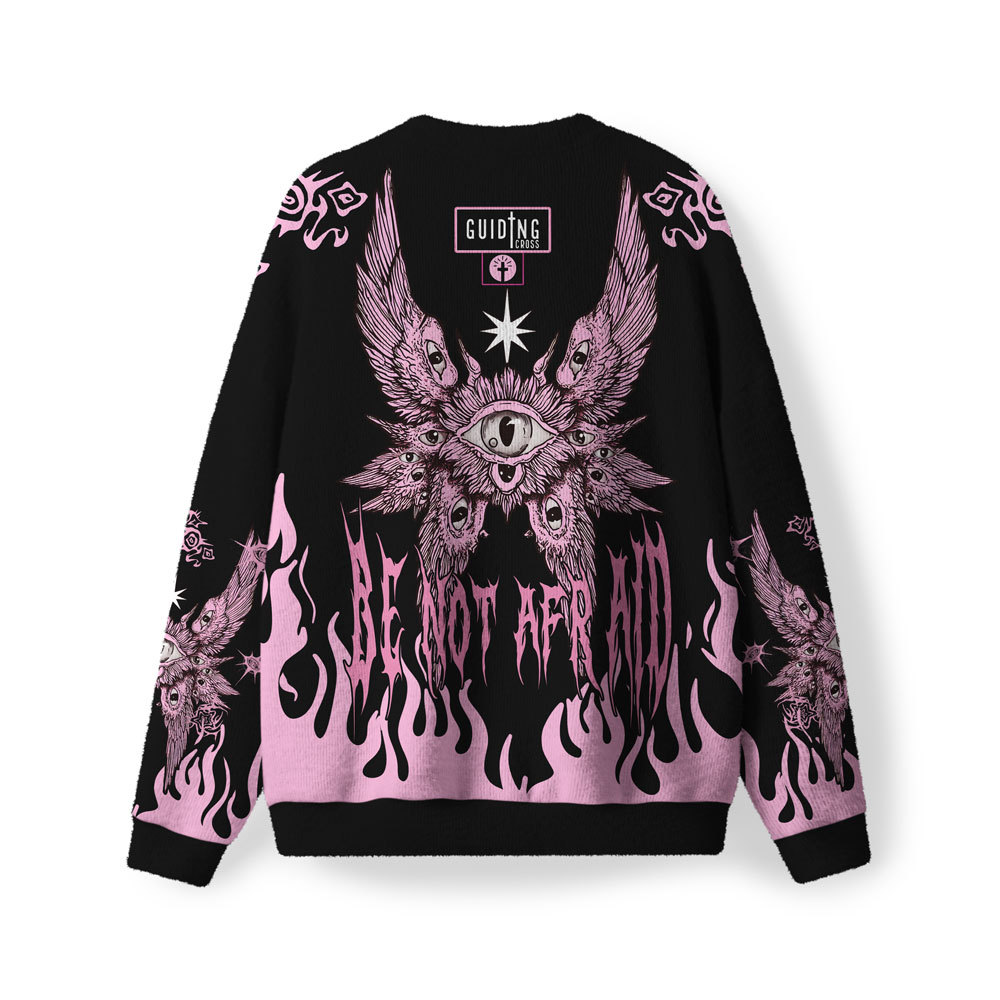 Be Not  Afraid Furry Christian Lightweight Sweater