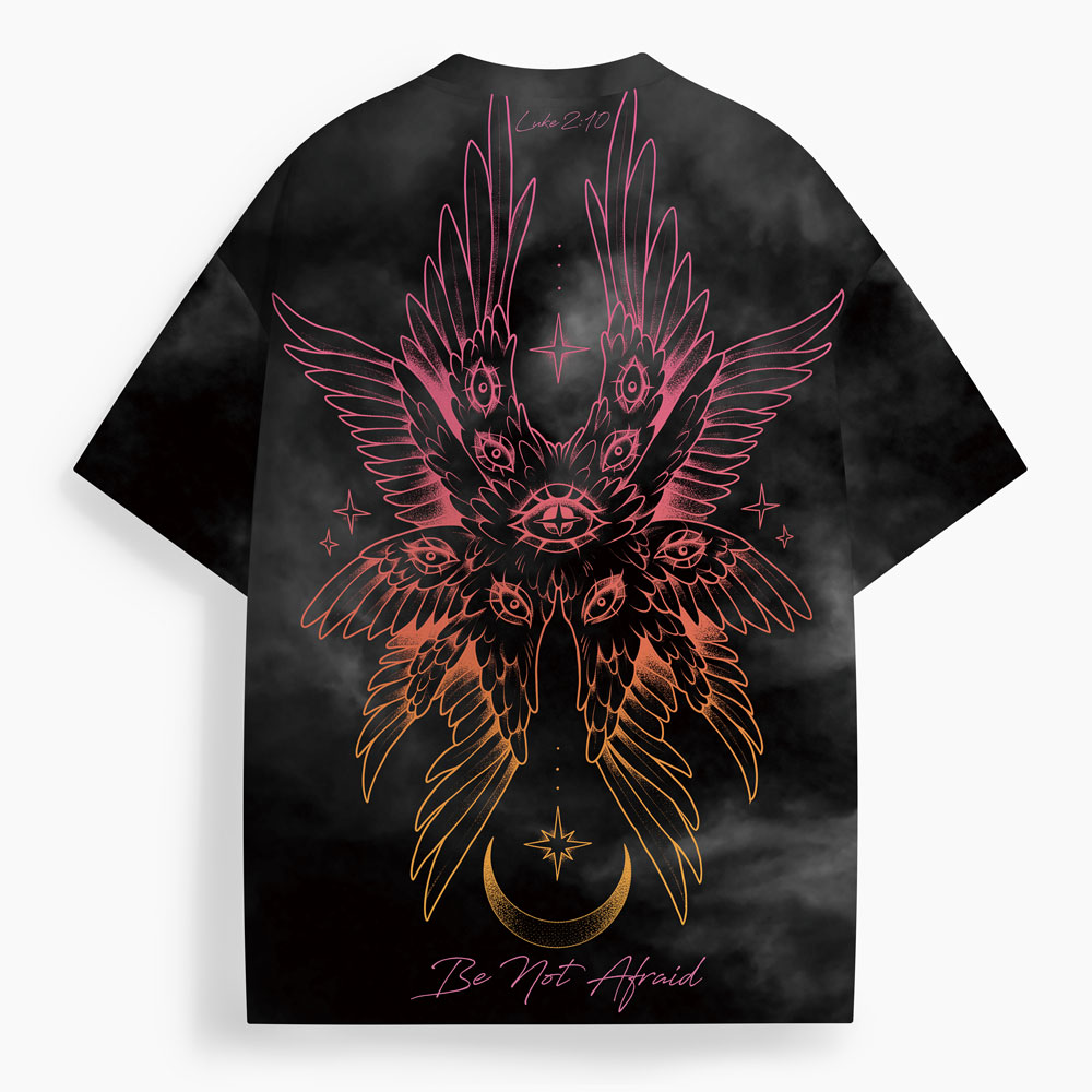 Be Not Afraid Oversized All-Over Print Christian T-Shirt