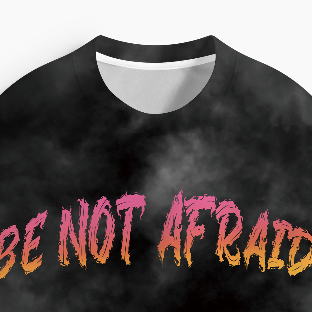 Be Not Afraid Oversized All-Over Print Christian T-Shirt