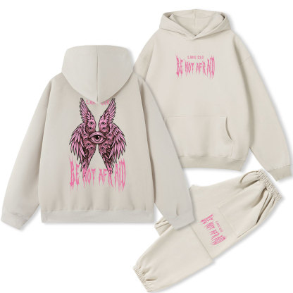 Be Not Afraid Seraphim Christian Fleece Hoodie Set