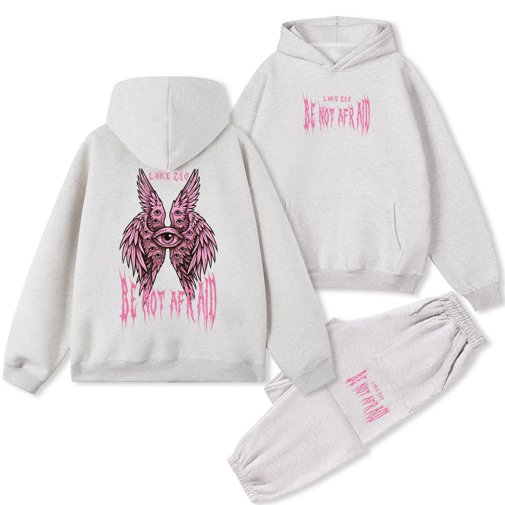 Be Not Afraid Seraphim Christian Fleece Hoodie Set
