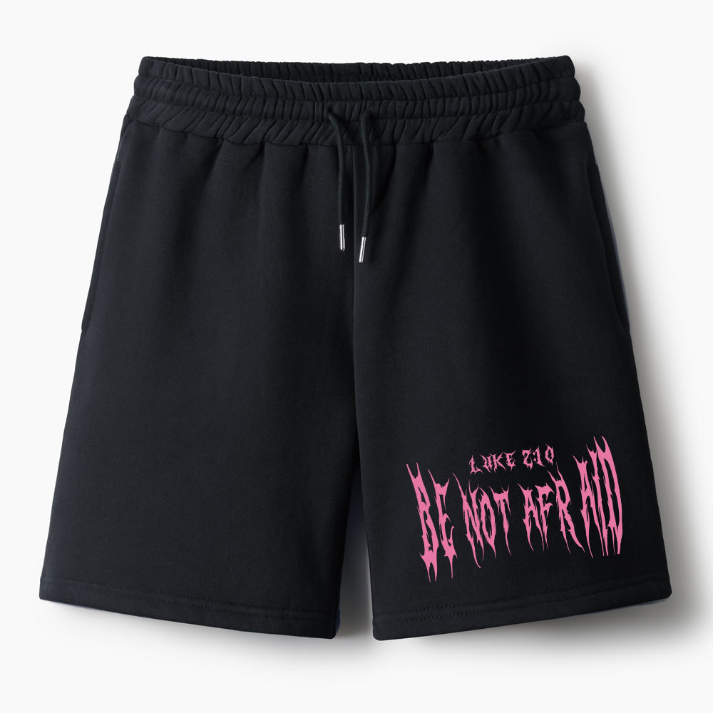 Be Not Afraid Seraphim Christian Fleece Shorts