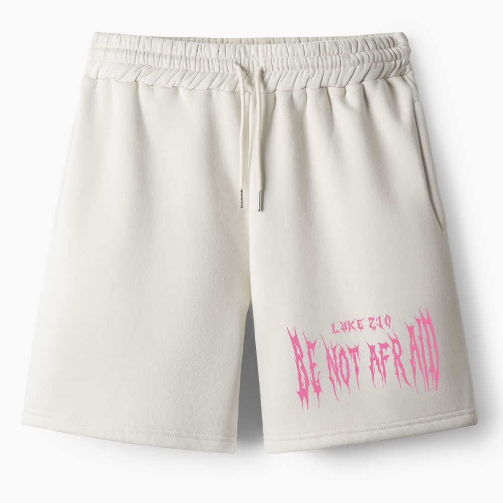 Be Not Afraid Seraphim Christian Fleece Shorts