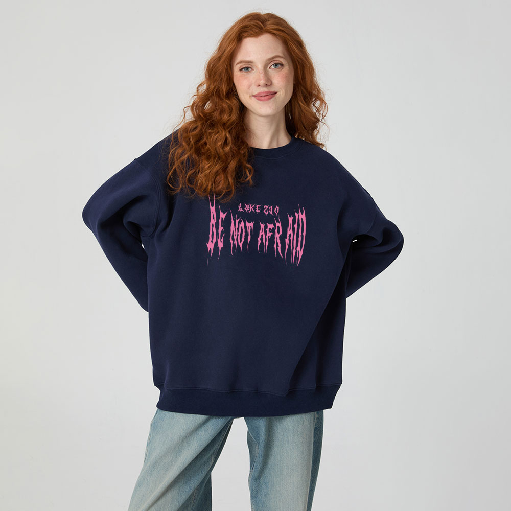 Be Not Afraid Seraphim Christian Fleece Sweatshirt 