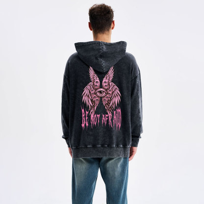 Be Not Afraid Seraphim Christian Washed Hoodie