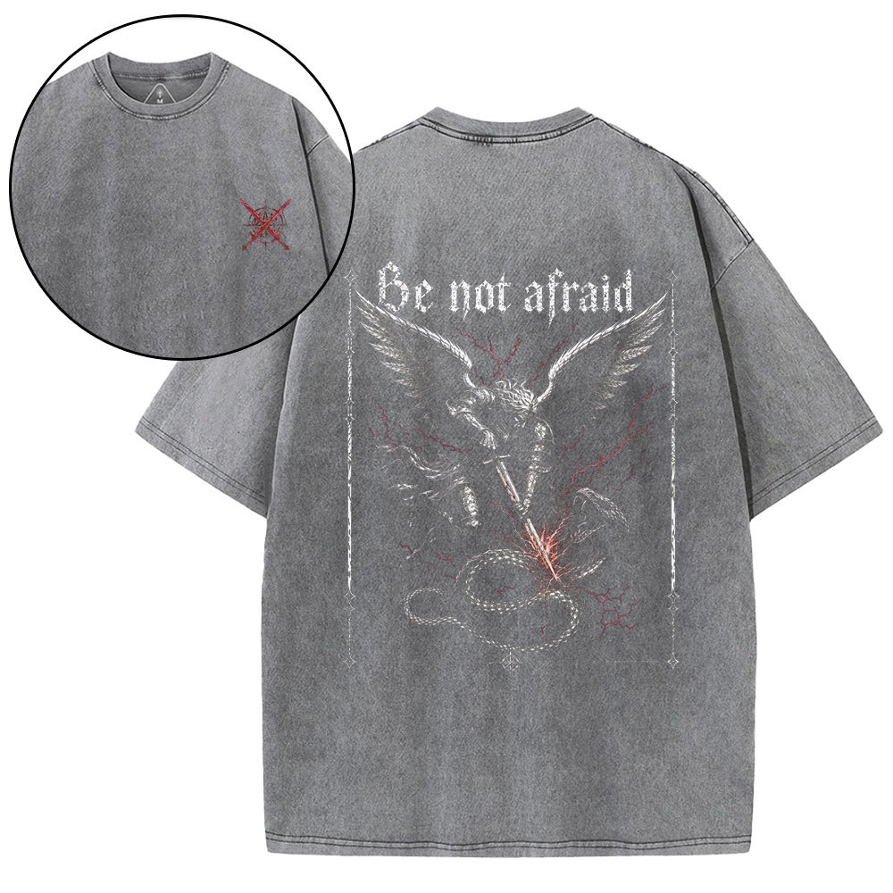 Be Not Afraid Christian Washed T-Shirt
