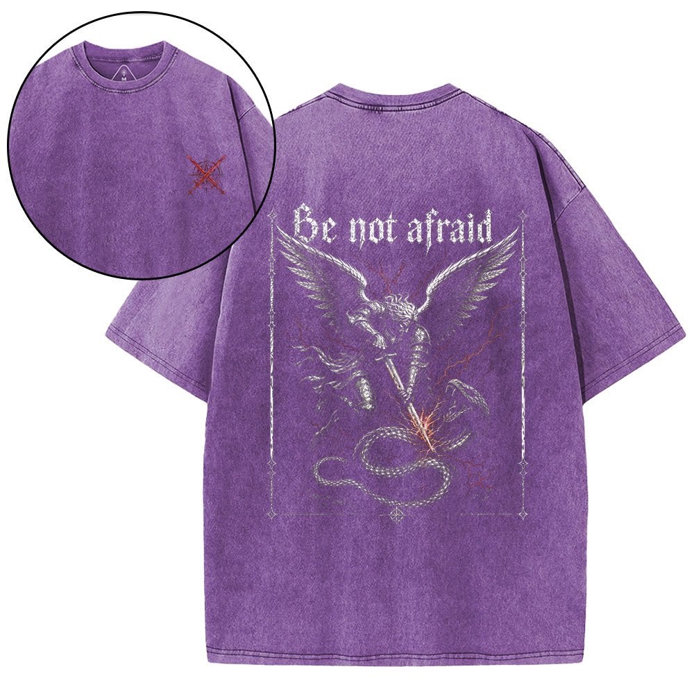 Be Not Afraid Christian Washed T-Shirt
