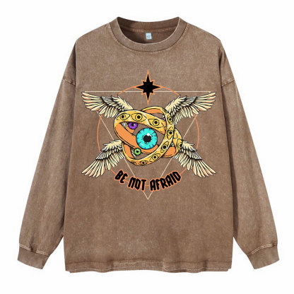 Be Not Afraid Washed Long Sleeve T-Shirt