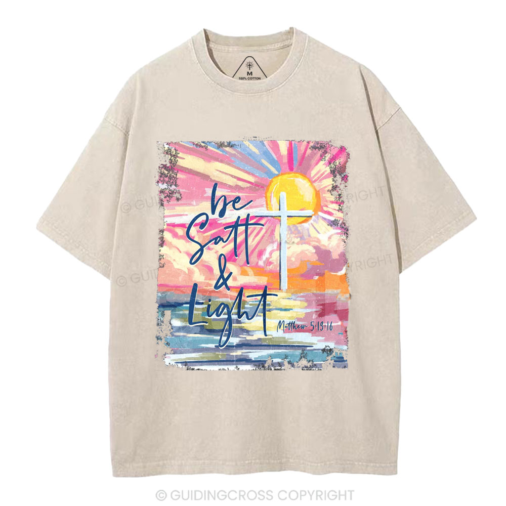Be Salt And Light Christian Washed T-Shirt