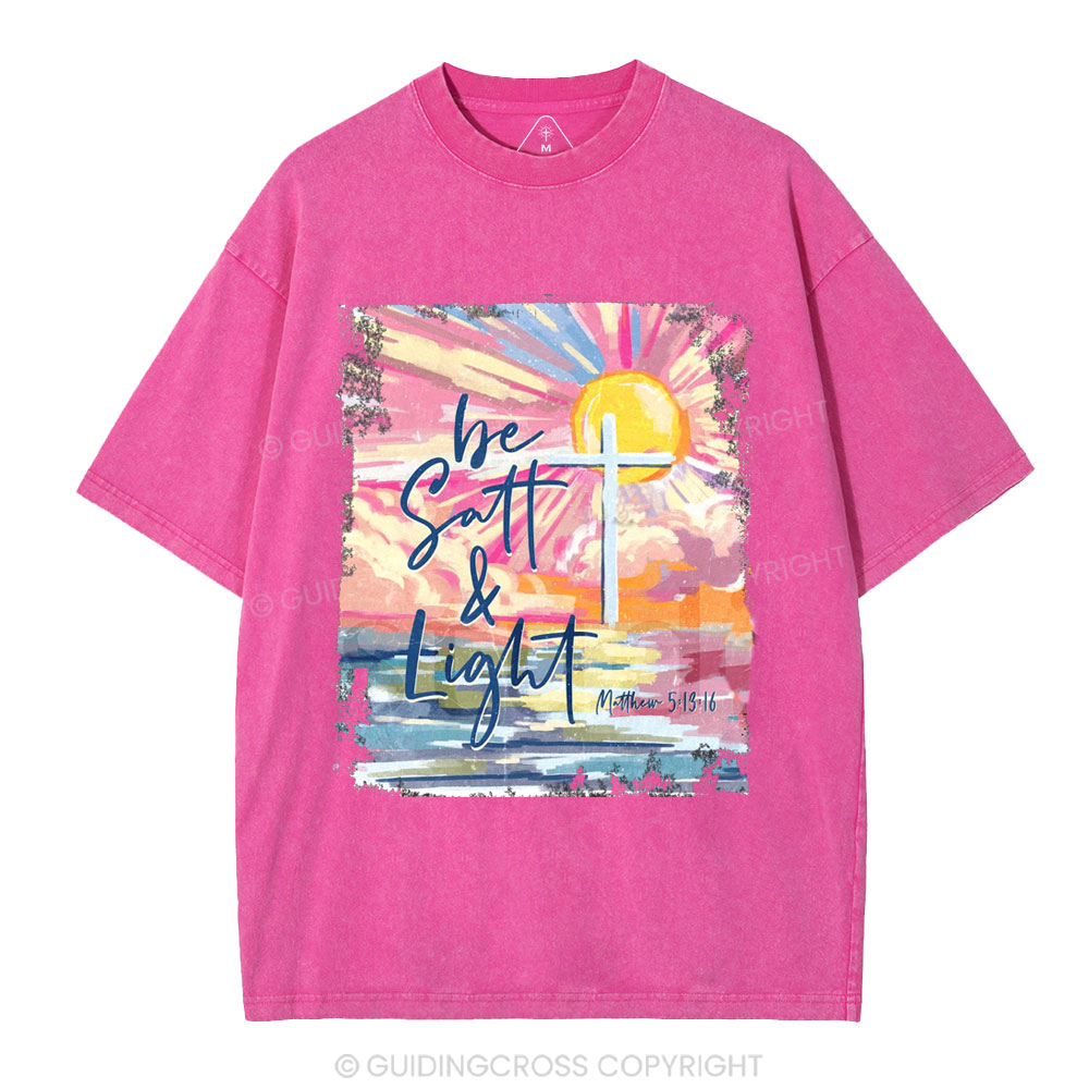 Be Salt And Light Christian Washed T-Shirt
