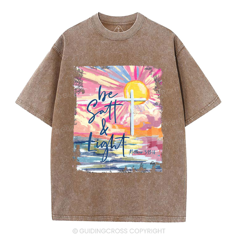Be Salt And Light Christian Washed T-Shirt