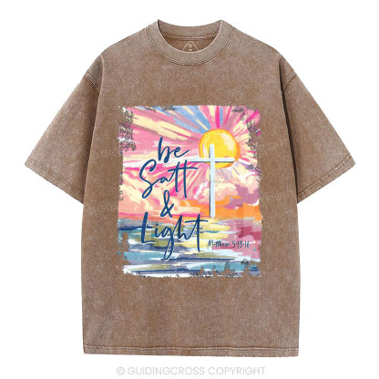 Be Salt And Light Christian Washed T-Shirt