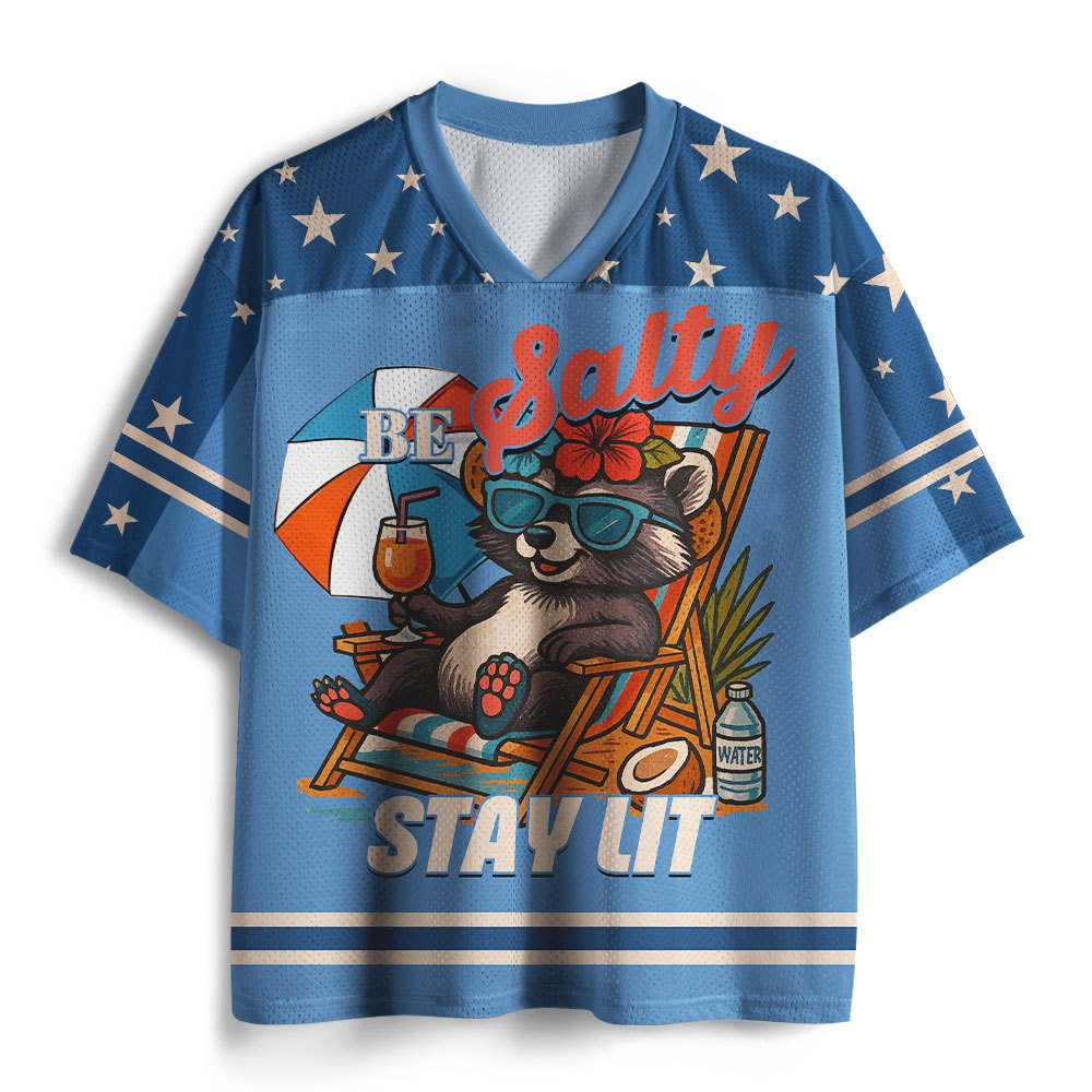 Be Salty Stay Lit Christian Mesh Jersey
