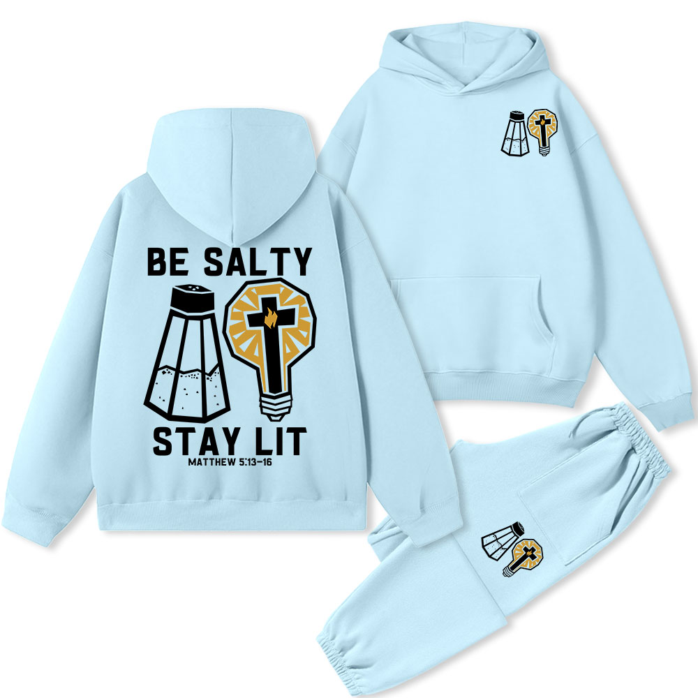 Be Salty Stay Lit Premium Fleece Hoodie Set