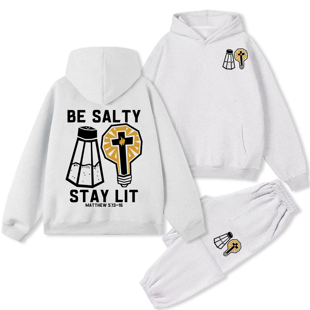 Be Salty Stay Lit Premium Fleece Hoodie Set