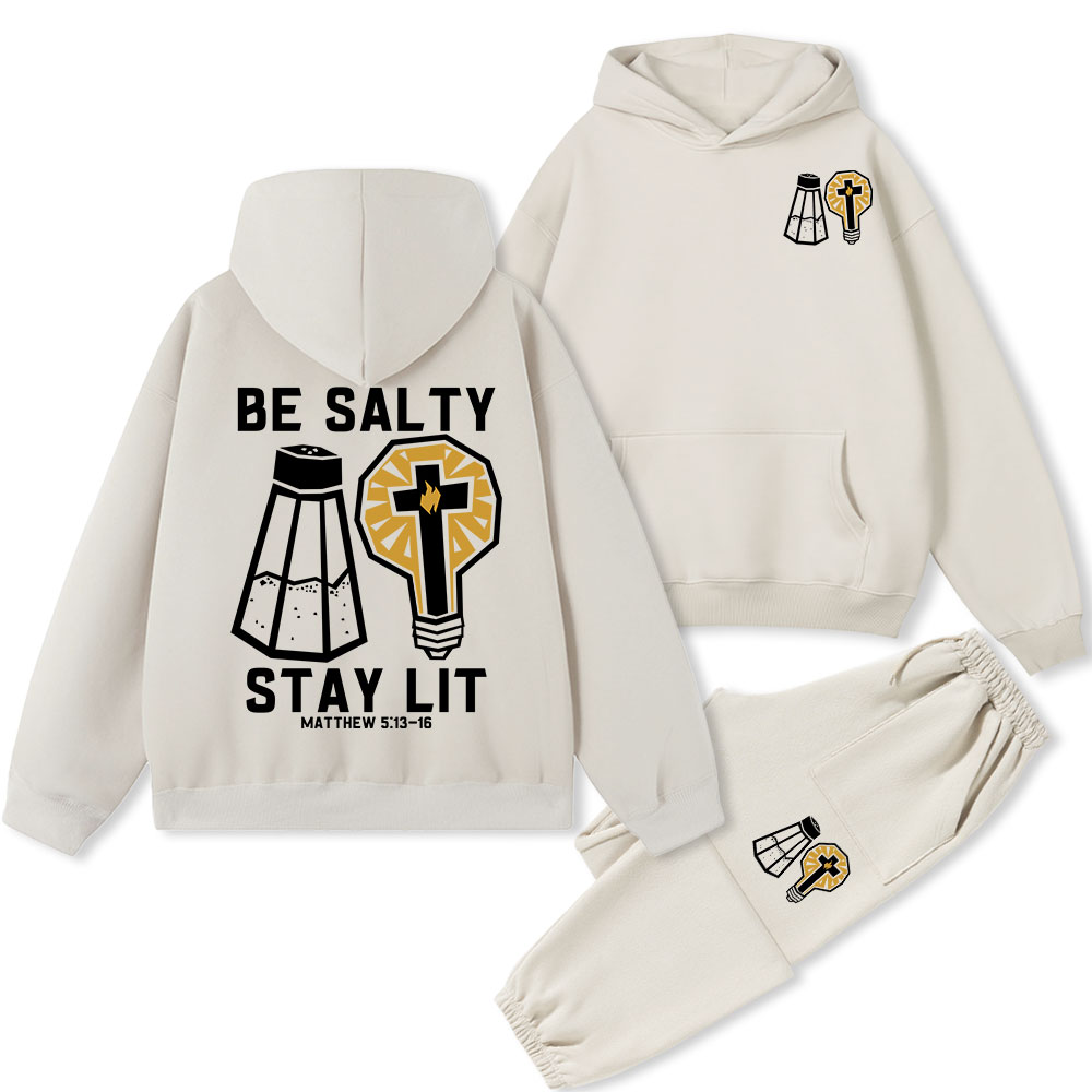 Be Salty Stay Lit Premium Fleece Hoodie Set