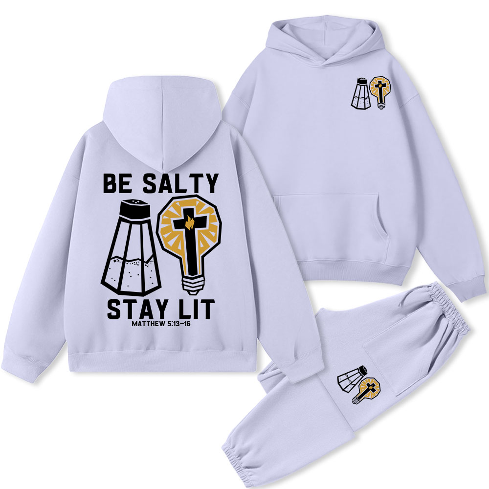 Be Salty Stay Lit Premium Fleece Hoodie Set